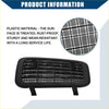 Black plastic grille with grid pattern and two mounting feet for car battery cooling air intake filter screen on toyota prius