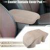 Beige pu leather car center console armrest cover pad for toyota avalon 2000-2004 shown from the back side