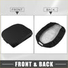 Black fabric car center console armrest cover with soft textured lining for toyota land cruiser 2016-2023