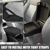 Black fabric car center console armrest cushion cover with integrated storage tray for toyota 4runner