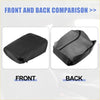 Black faux leather car center console lid armrest cover with zipper closure for toyota avalon 2005-2012