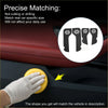 Black plastic car door anti kick pad protector with floral cutout for toyota land cruiser 2010-2012