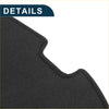 Black textured car door anti kick pad sticker protector with stitched edges for toyota crown 2010-2012