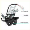 Stainless steel and black plastic car door tailgate lock actuator motor with white oe connector for toyota sequoia