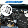 Black plastic framed car engine air filter with white pleated material for toyota prius 1.5l l4 2004-2009
