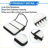 Black plastic framed car engine air filter with white pleated media for toyota prius 1.5L L4 2004-2009