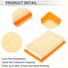 Orange plastic framed beige pleated car engine air filter for toyota prius 2016-2023 long life filter