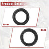 Black rubber car engine crankshaft oil seal with smooth inner surface and textured outer edge for Toyota 4Runner
