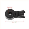 Black plastic car engine knock sensor connector with circular base and rectangular clip for Toyota RAV4 2006-2011