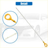 Yellow plastic handle with long metal dipstick for checking engine oil level on toyota 4runner 2010-2023 models