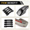 Black glossy car door handle covers with sleek modern design for 2022 toyota tundra exterior use