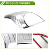 Chrome finished car front left right headlight trim bezel for toyota prado fj120 2003-2009 with curved design and grooves