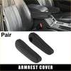 Black leather car front seat armrest cover replacement for toyota sienna with durable soft padded design