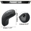 Black leather car gear lever shifter knob with embossed white lettering for toyota prius 2010-2015