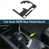 Black carbon fiber textured car gear shift box panel decal for toyota tundra 2014-2018