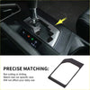 Black plastic car gear shift box panel decal for toyota tundra 2014-2021 with sleek matte finish and precise cutout