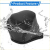 Black faux leather baseball-style car gear shift knob cover with stitched seams for toyota ch-r 2017-2021