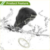 Black leather car gear shift knob cover with white stitching and mesh wrist pattern for toyota ch-r 2018-2022