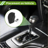 Black leather gear shift boot cover made of faux leather for manual transmission in toyota highlander 2008-2013