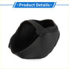 Black leather steering wheel cover with stitched edges for toyota rav4 car gear shift knob cover 2019-2024 faux