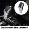 Silver and black automatic gear shift knob with carbon fiber textured top for toyota tundra 4runner 2012-2021