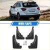 Black plastic car mud flaps kit with mounting hardware for toyota rav4 2019-2023 front and rear splash guards