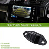 Black plastic car park assist camera with square lens and bracket for toyota land cruiser base 57l 2008-2015 backside view