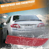 Red waterproof snowproof car tail light cover for silver toyota rav4 2013-2018 rear bumper reflector light