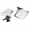 Chrome finished car rear view side mirror with black plastic brackets for toyota land cruiser 1980-1996