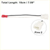 Car speaker connector harness adapter for toyota pickup with 18cm black wire red plug and white two-pin connector