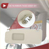 Beige mesh car sun visor for toyota 4runner left driver side 2010-2023 with rectangular panel and plastic clip