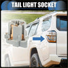 Gray plastic car tail light socket with copper contacts shown from back for toyota 4runner 2003-2009 models