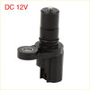 Black plastic dc 12v crankshaft position sensor with cylindrical body and bracket for toyota alphard vellfire 2008