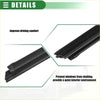 Black rubber windshield wiper blade with sleek elongated design for car window weatherstrip trim seal belt toyota use