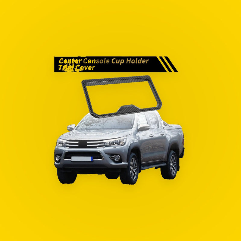 Carbon Fiber Center Console Cup Holder Trim Cover for Toyota Tacoma (2024)