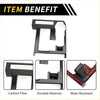 Carbon fiber gear shift frame panel cover in black with sleek modern design for 2024 toyota tacoma interior trim
