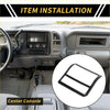 Black carbon fiber center console trim insert for 2024 toyota tacoma headlight switch button panel cover