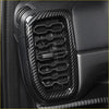 Carbon fiber interior front side vent overlay trim cover for ford with black carbon fiber textured sleek design