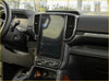 Carbon fiber interior trim cover for ford ranger 2022 plus with black carbon fiber touchscreen infotainment system trim
