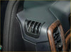 Carbon fiber interior trim cover for ford ranger 2022 with black textured carbon fiber air vent cover