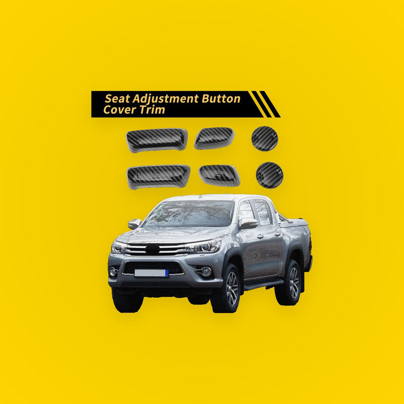 Carbon Fiber Pattern Seat Adjustment Button Cover for Toyota Tundra
