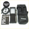 Black carbtune pro carburetor tuning tool with transparent window showing calibration scales plus accessories pouch
