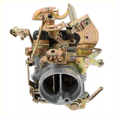 Gray and brass-colored carburetor 16010-b5200 with intricate mechanical parts for Nissan J15 Datsun pickup and Cabstar