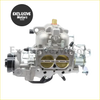 Silver carburetor with brass throttle bodies and gold tip for jeep dodge 258 engine 1964 and up