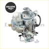Silver carburetor with metallic finish and detailed mechanical parts for jeep dodge 258 engine 1964+