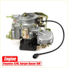 Silver metallic carburetor with black base and wiring for toyota hilux toyoace 12r i4 engine 1971-1984
