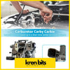 Black and silver metallic carburettor with hoses for nissan patrol gq y60 tb42 and rb30 1988-1997