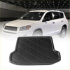 Black rubber cargo boot tray liner with diamond texture pattern for toyota rav4 2009-2012 cargo area