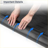 Black rubberized cargo liner rear boot mat for toyota grand highlander 2024 2025 with textured segmented design