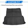 Black rubber cargo liner rear boot mat with textured ribbed surface for grip and durability fits toyota grand highlander 2024-2025